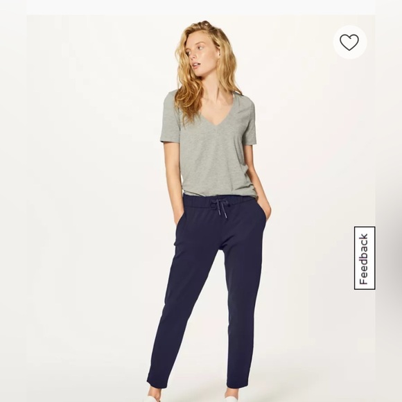 lululemon athletica Pants - Lululemon on the fly navy blue pants women’s size 2
